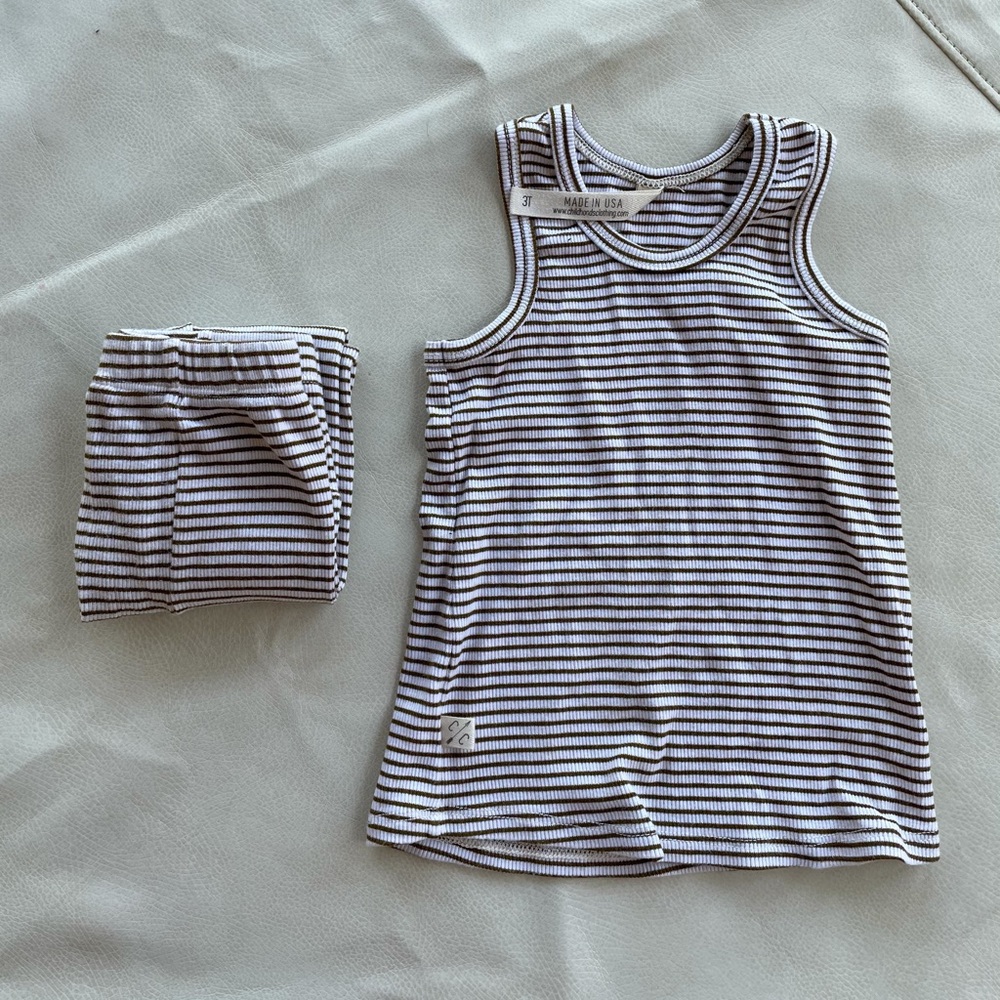Summer Night Set in Bronze Stripe